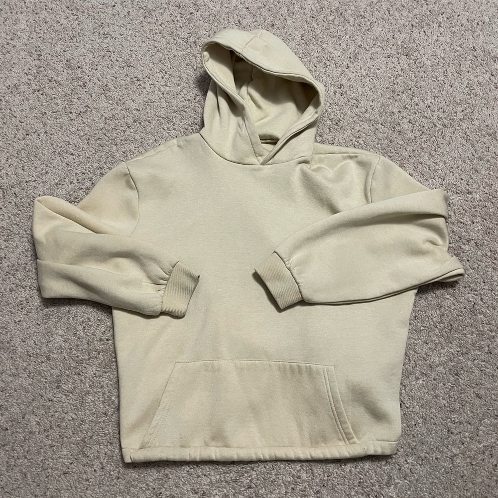 Boohooman Cropped Graphic Puff Print Hoodie